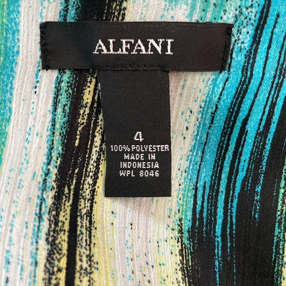ALFANI URBAN PRINT SLEEVELESS DRESS - Picture 7 of 8
